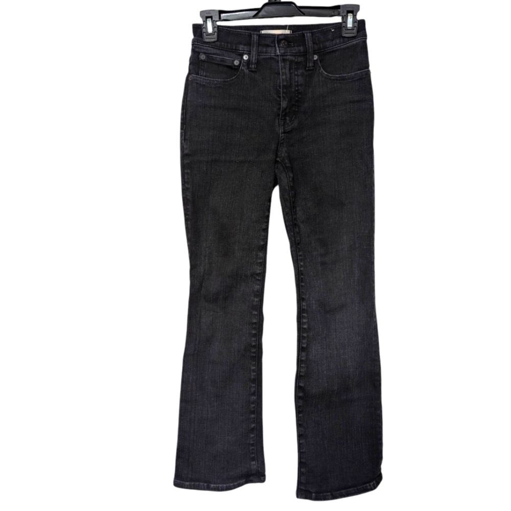 Madewell Black Mid Rise Kick Out Bootcut Jeans Size 25